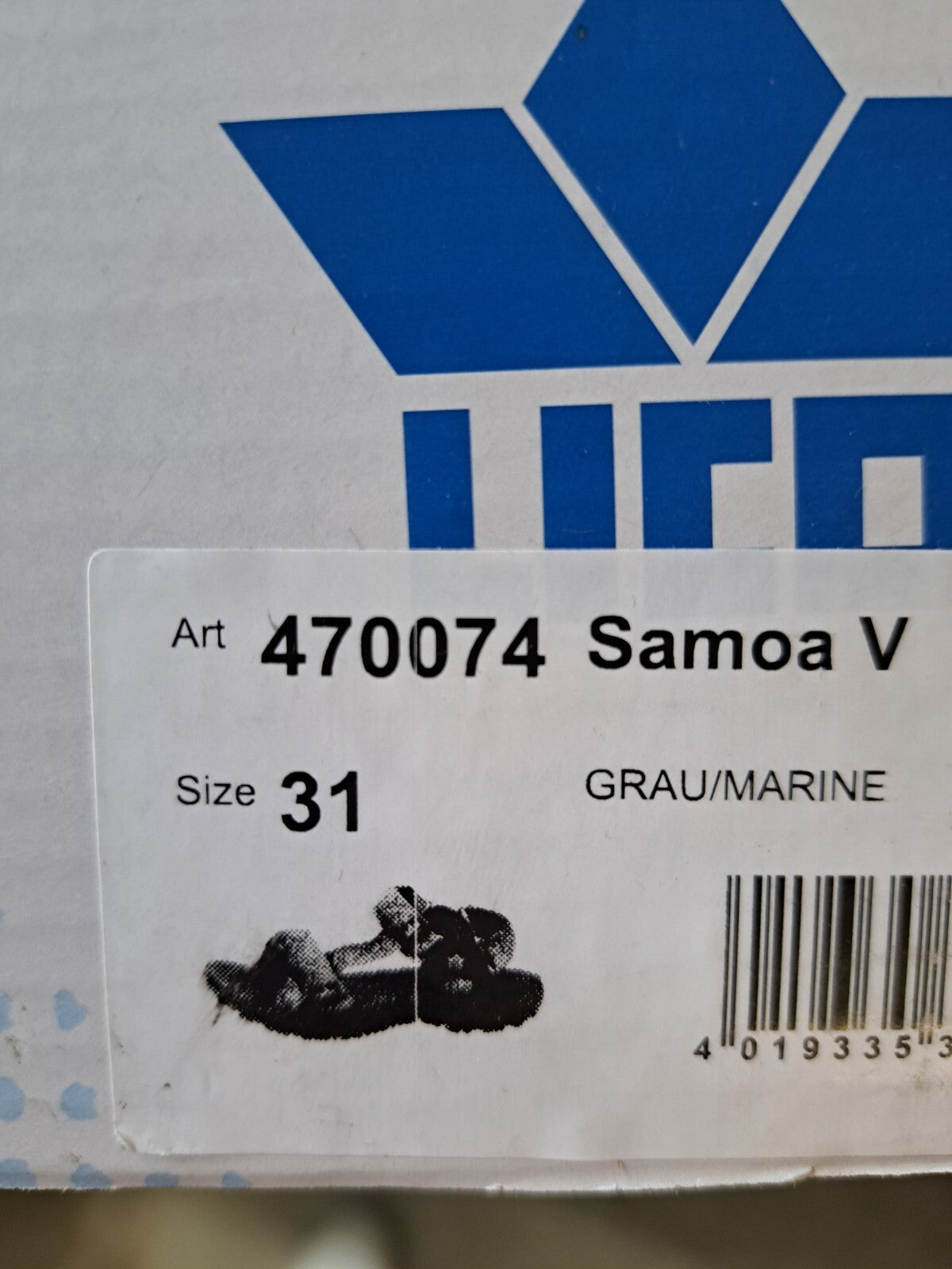 Lico Samoa V Kinder Sandalen Gr. 33 Grau/Marine Sommer Freizeit Schuhe