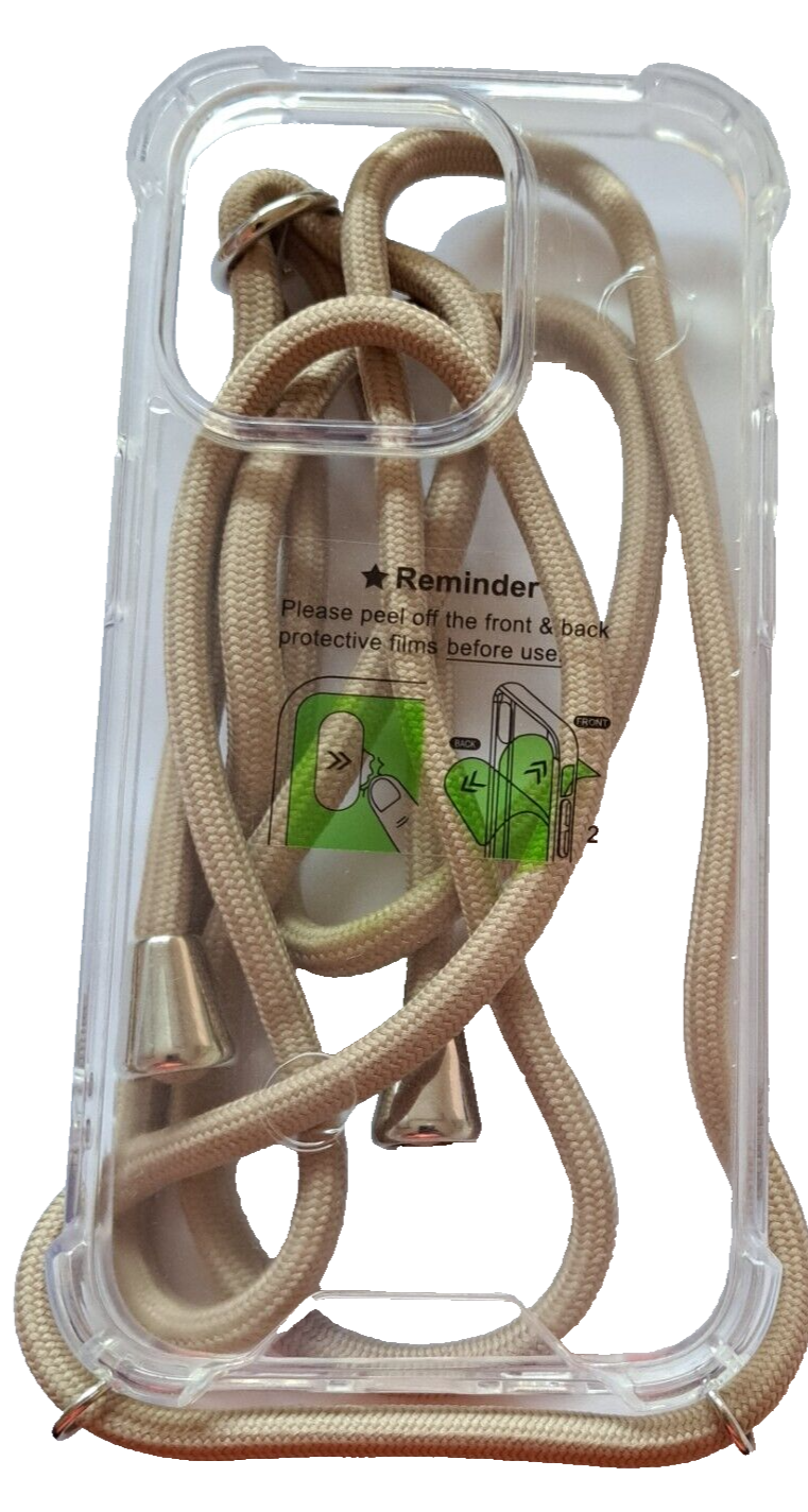 kwmobile Crytal TPU Necklace Case für Apple Iphone 14 Pro