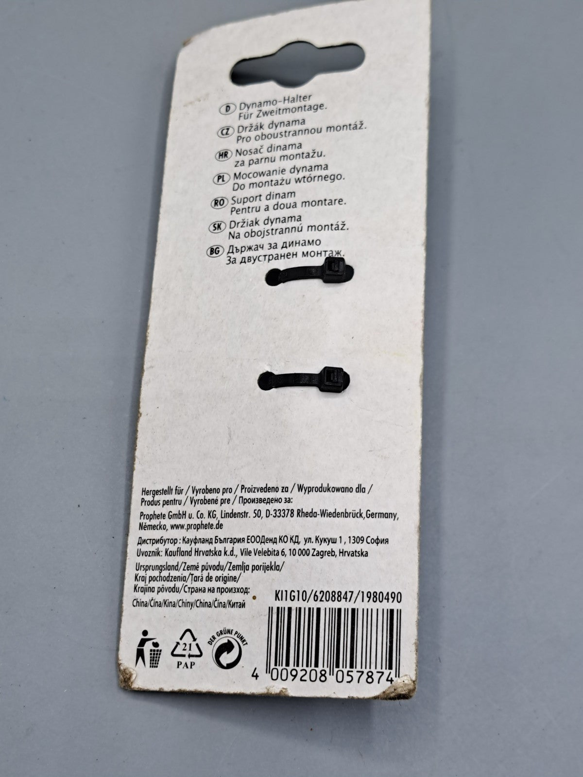 Prophete Keep Moving Dynamo-Halter Zweitmontage Fahrrad