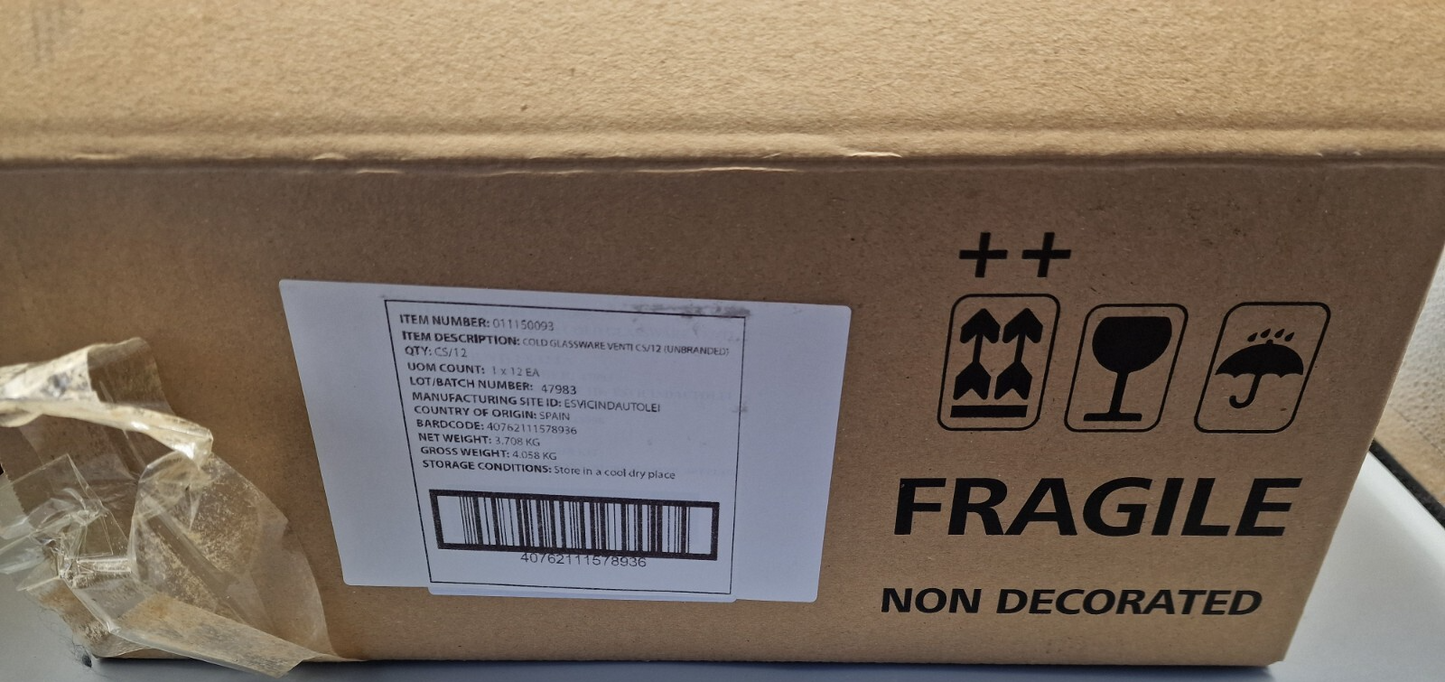 12x Longdrinkglas, 15 cm hoch, Hochwertig, Modern