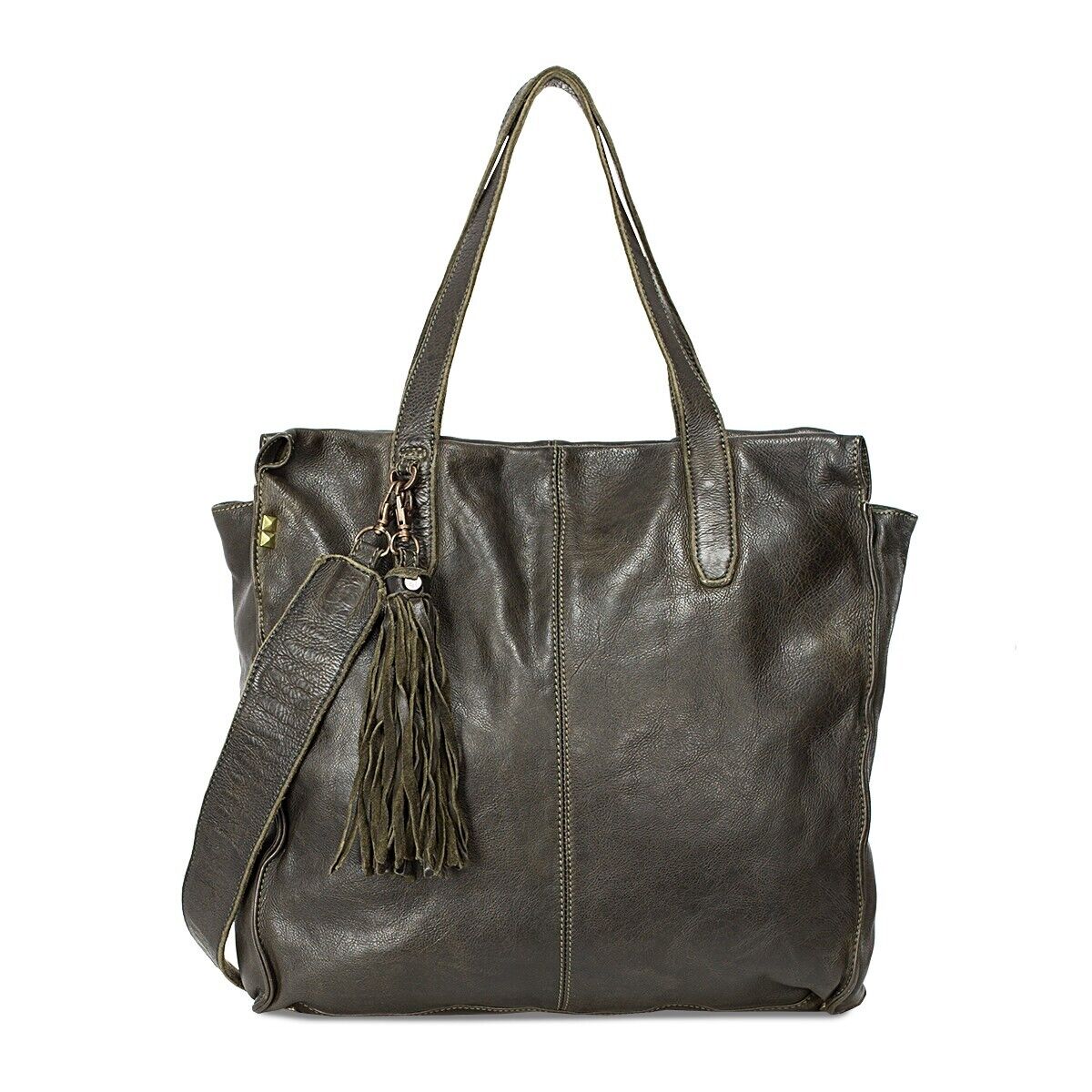 Desiderius CALADIA Basic, Olive Umhängetasche, Echtleder, Hochwertig, NP:115,95