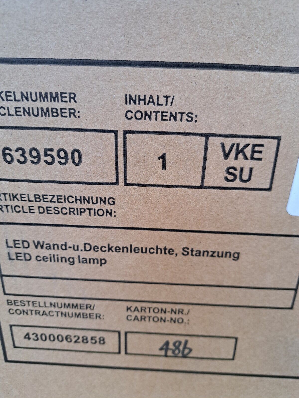Tchibo LED Wand und Deckenleuchte Stanzung
