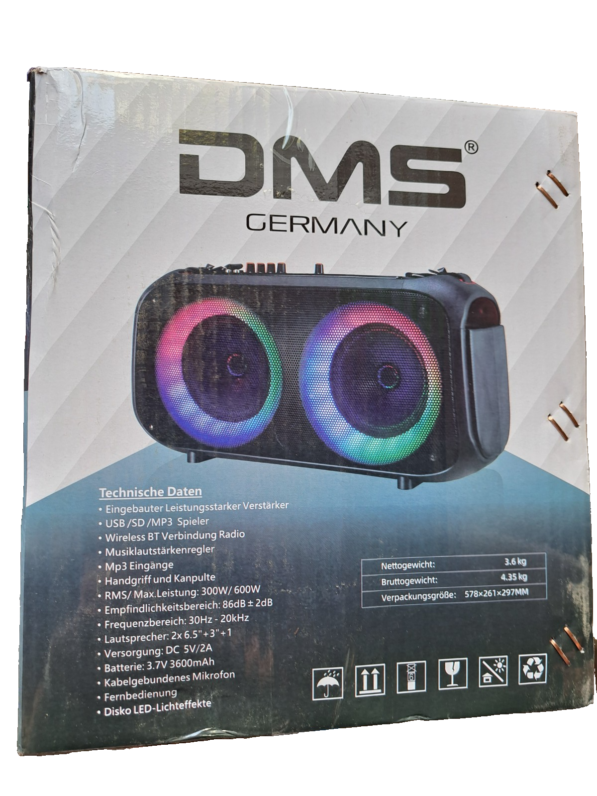 DMS Lautsprechersystem DMS-6605 Wiederaufladbar