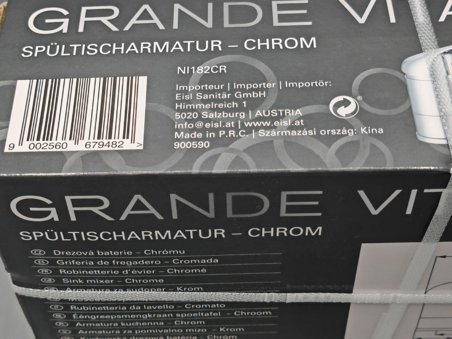 Eisl Grande Vita Classic Spültischarmatur Chrom Küchenarmatur Spüle Wasser E1