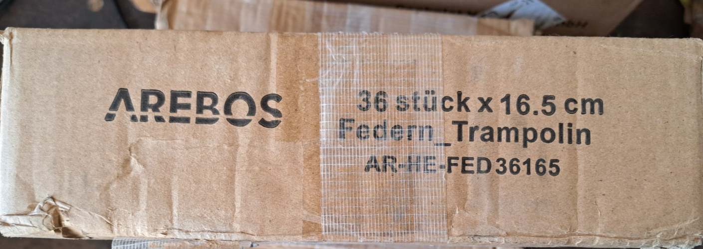 Arebos Trampolin Federn 165 mm Federset Ersatzfedern Trampolinfeder , 36 Stück