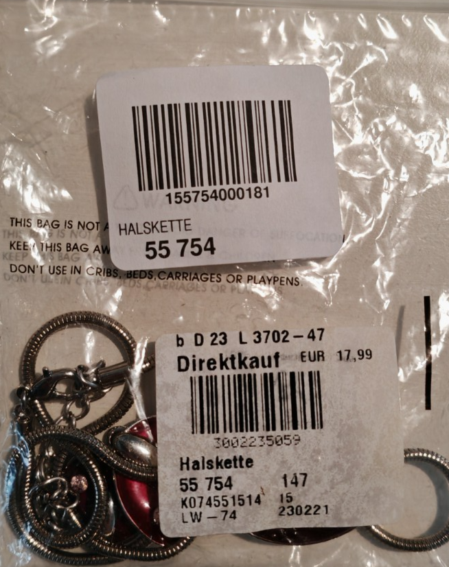 Damen Halskette Silberfarben Rot 3 Anhänger Strass Modeschmuck Collier G3