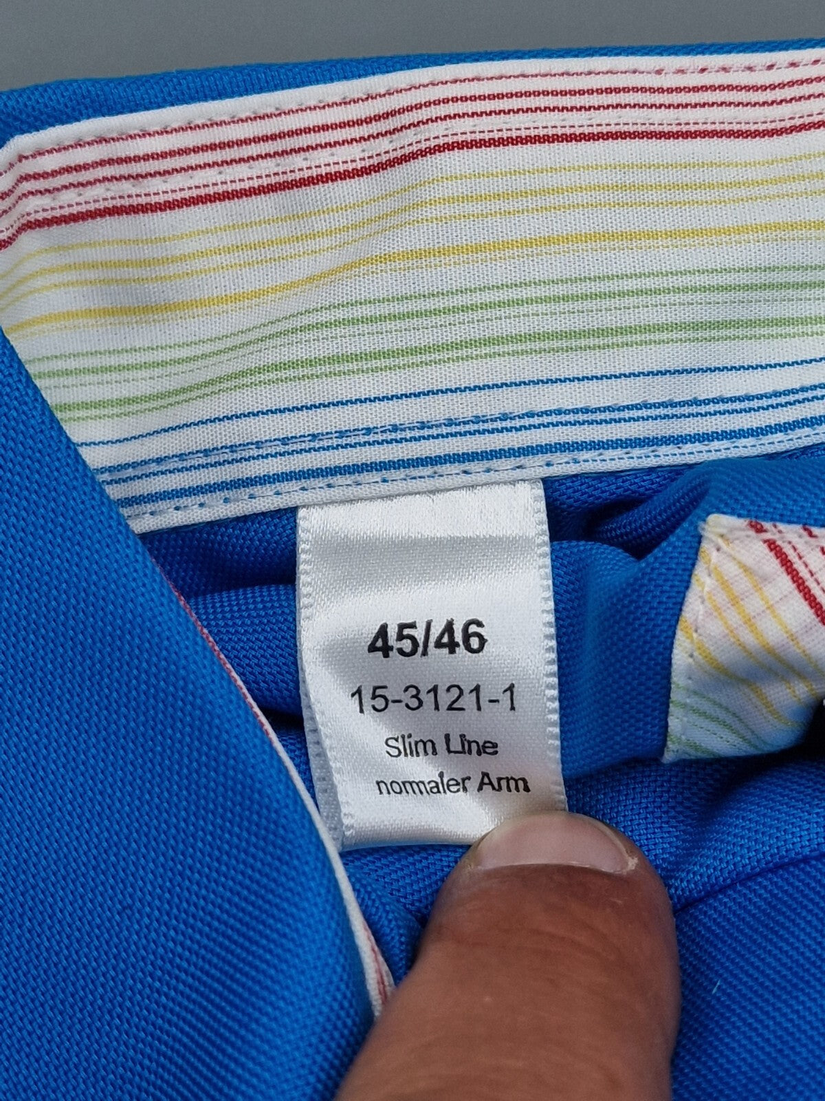 Walbusch Extraglatt Hemd, Herren, Slim Fit, Größe 45/46