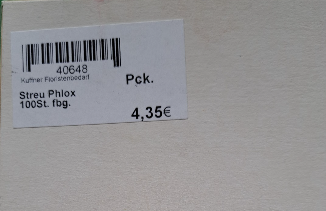 Kuffner Floristenbedarf, 100 farbige Streublüten