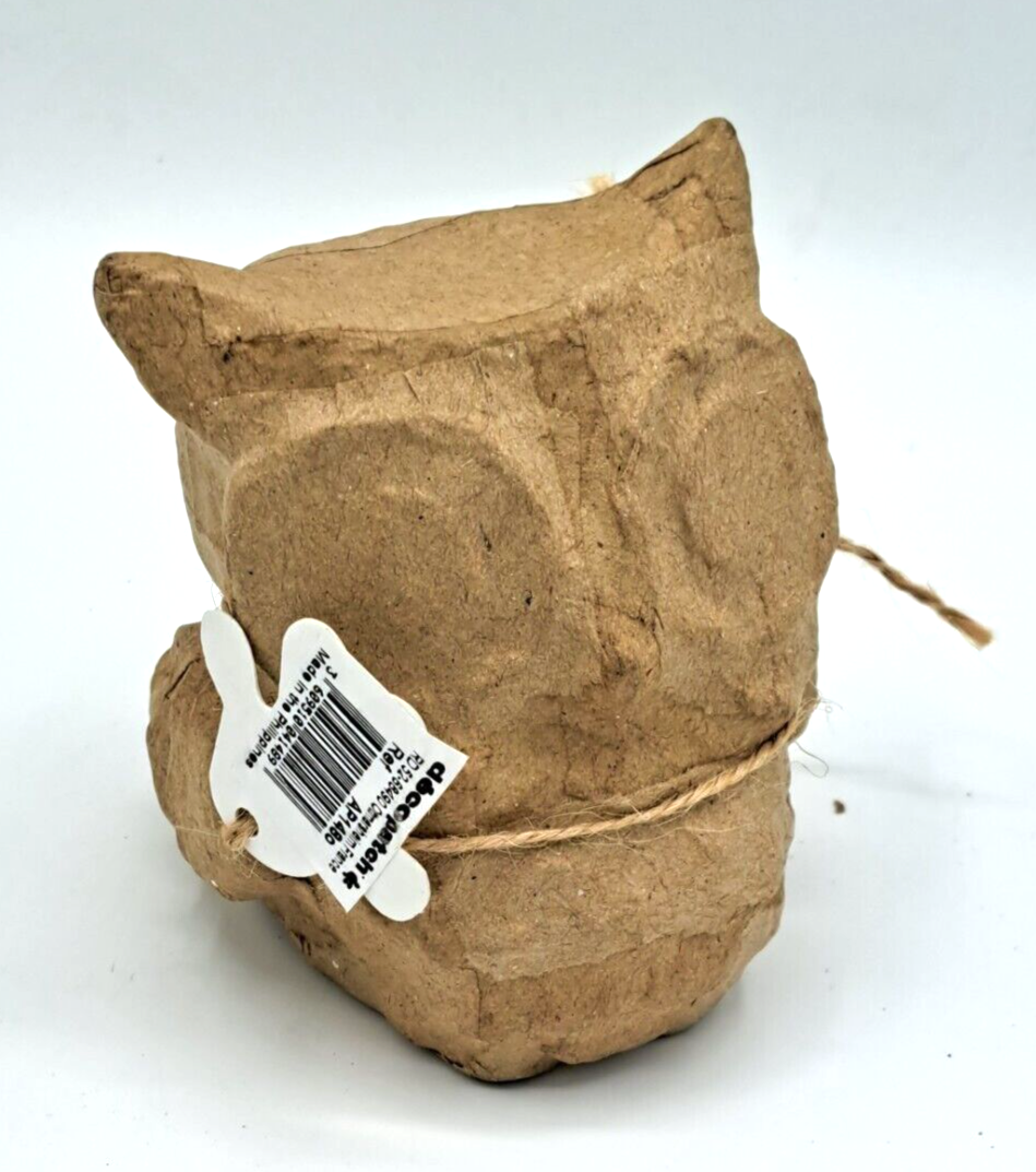 Eule Pappmaché 13,5x10x15cm Größe S, Dekoration