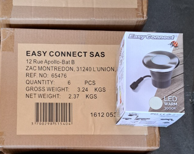 Easy Connect LED Lampe 65476, Gartenlampe, Bodeneinbaulampe