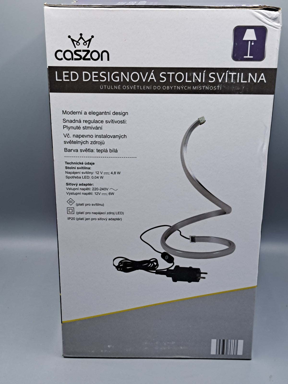 Caszon LED Design Tischleuchte dimmbar warmweiß Nachttischlampe modern