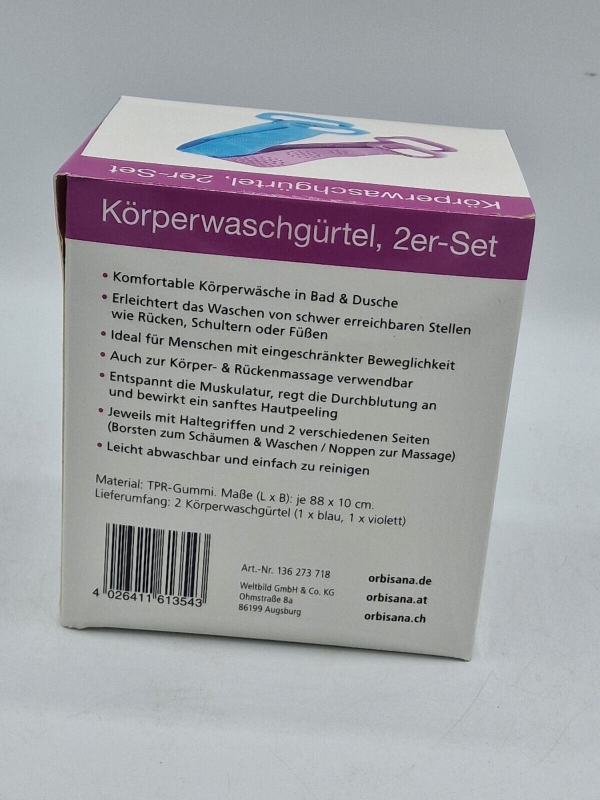 Orbisana Körperwaschgürtel 2er-Set