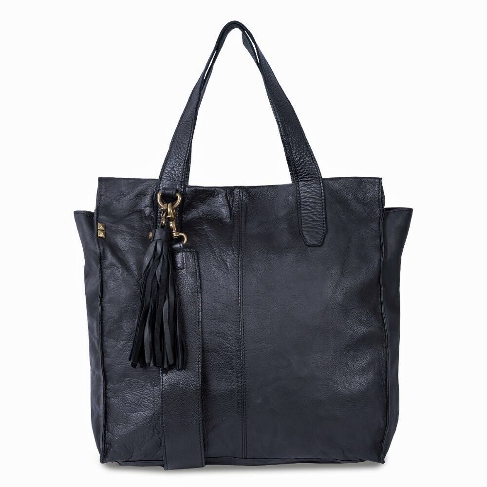 Desiderius CALADIA Basic, black Umhängetasche, Echtleder, Hochwertig, NP:115,95