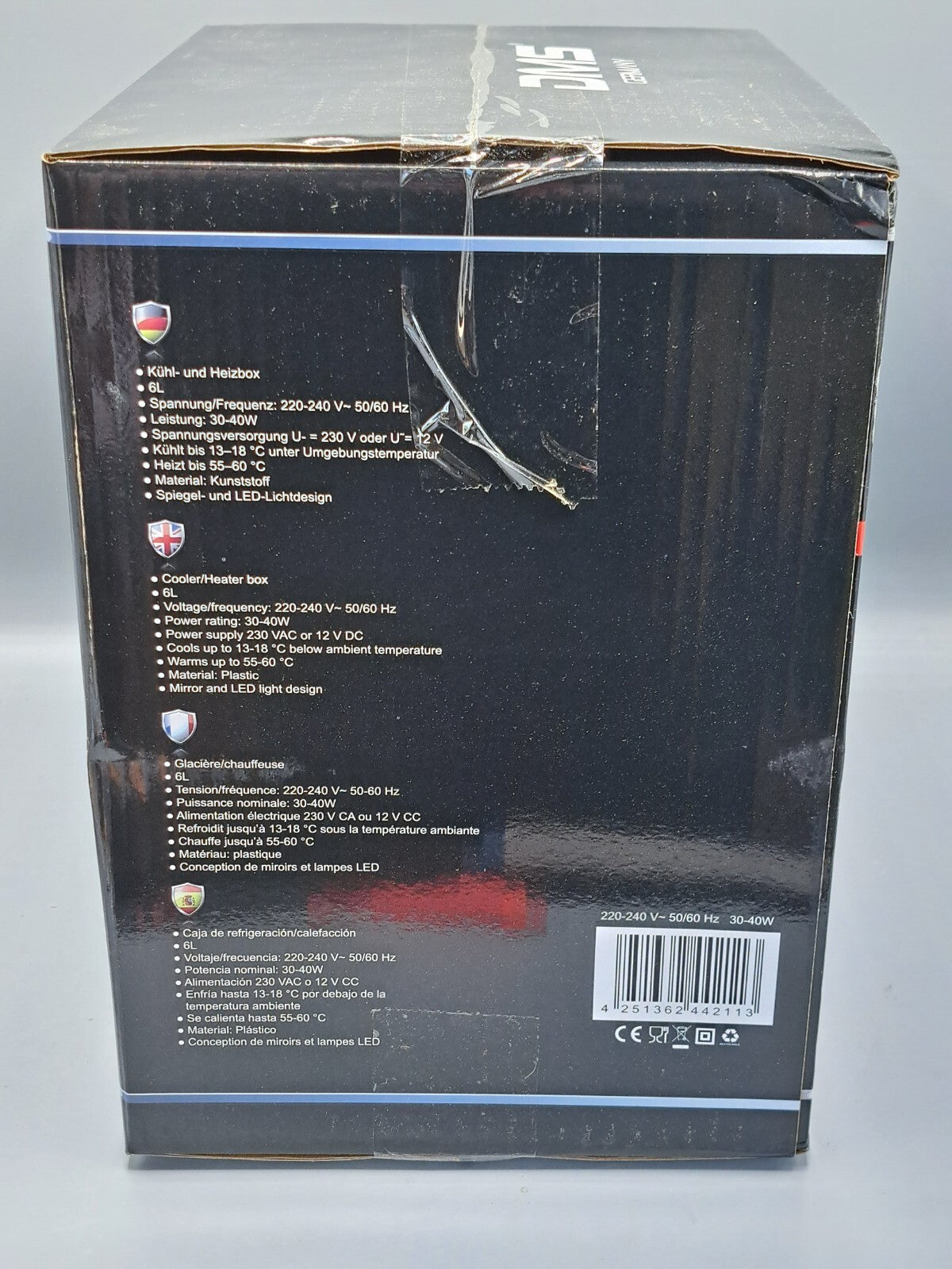 DMS Kühl-/Wärmebox, KB-06W, 6 Liter, Weiß