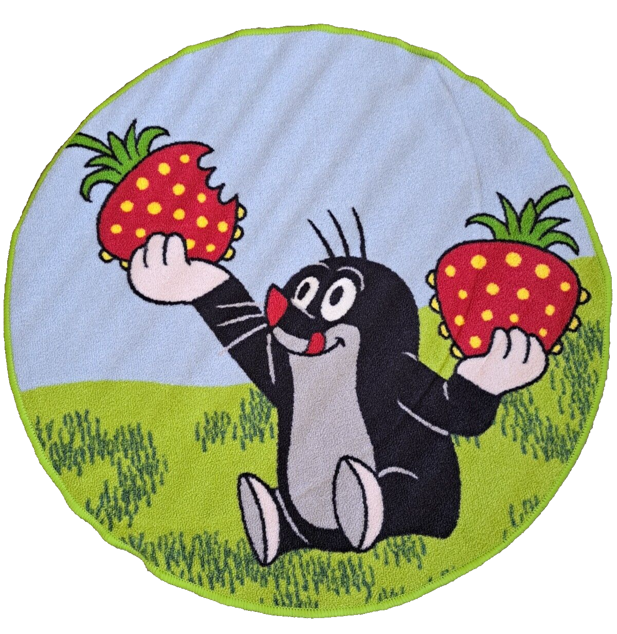 Kinderteppich, Der kleine Maulwurf, 90 cm Durchmesser