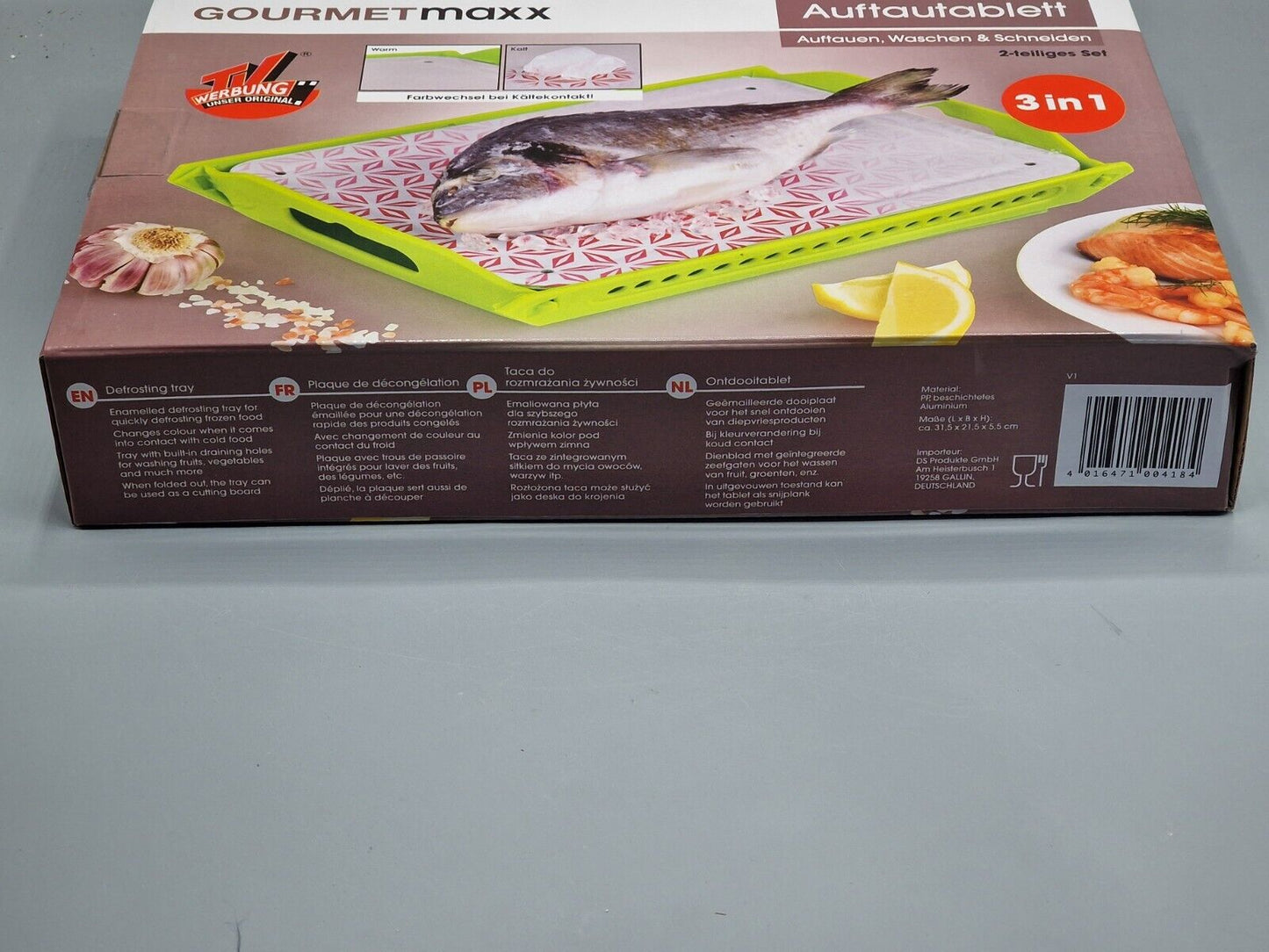Gourmetmaxx Auftautablett, 3 in 1, 2 teilig