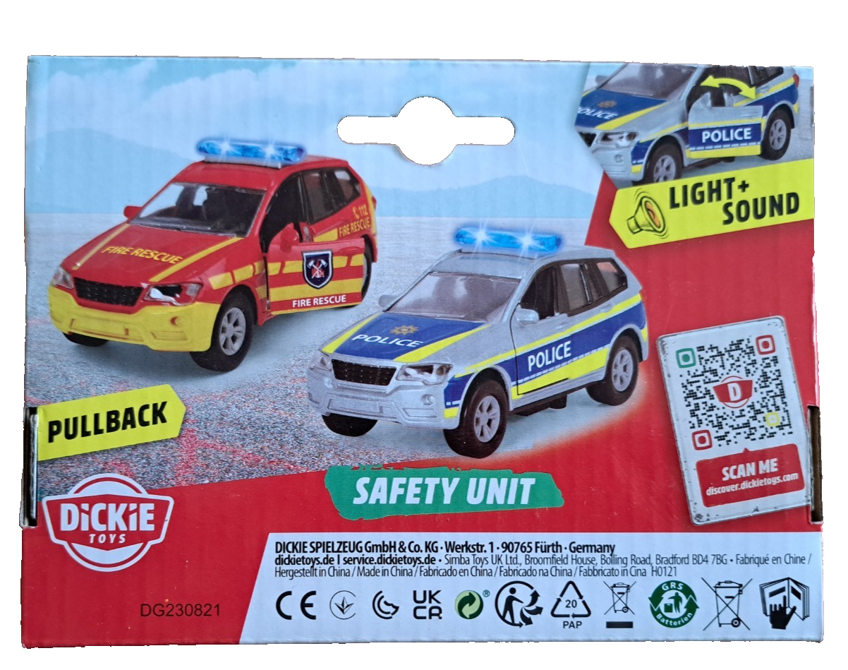 Dickie Toys - Safety Unit Einsatzfahrzeug - 1:36 - 1 Stück