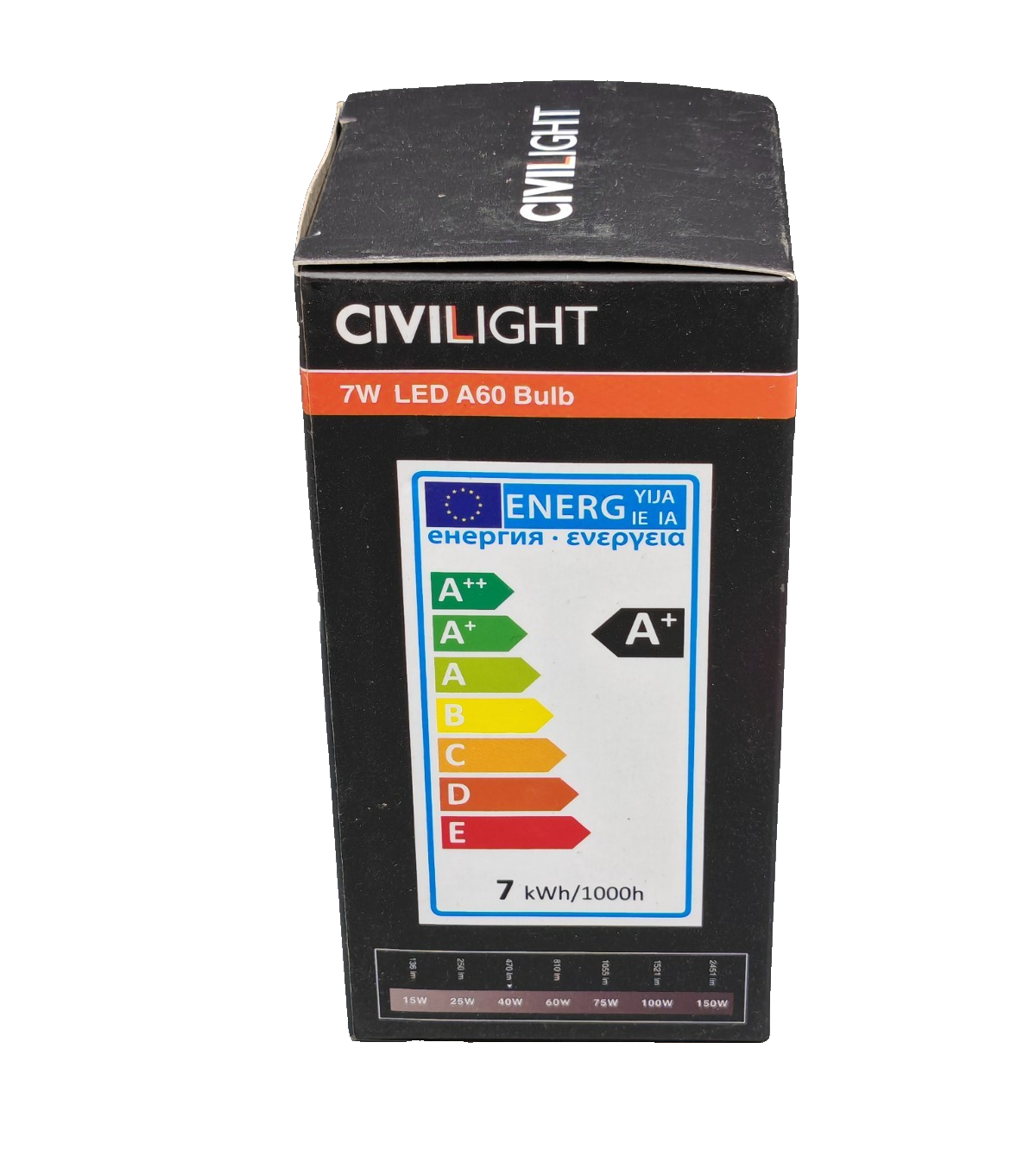 2x CIVILIGHT LED E27 A60 7W 470lm Dim to Warm 2200-2700K Dimmbar Ra97 HA35