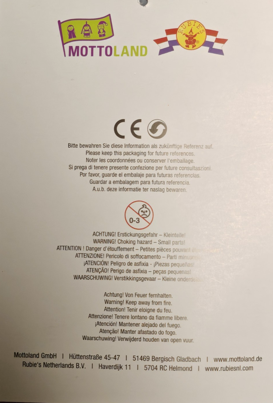 Mottoland Einhorn Kostüm Kinder Gr. 116 Mädchen Fasching Karneval