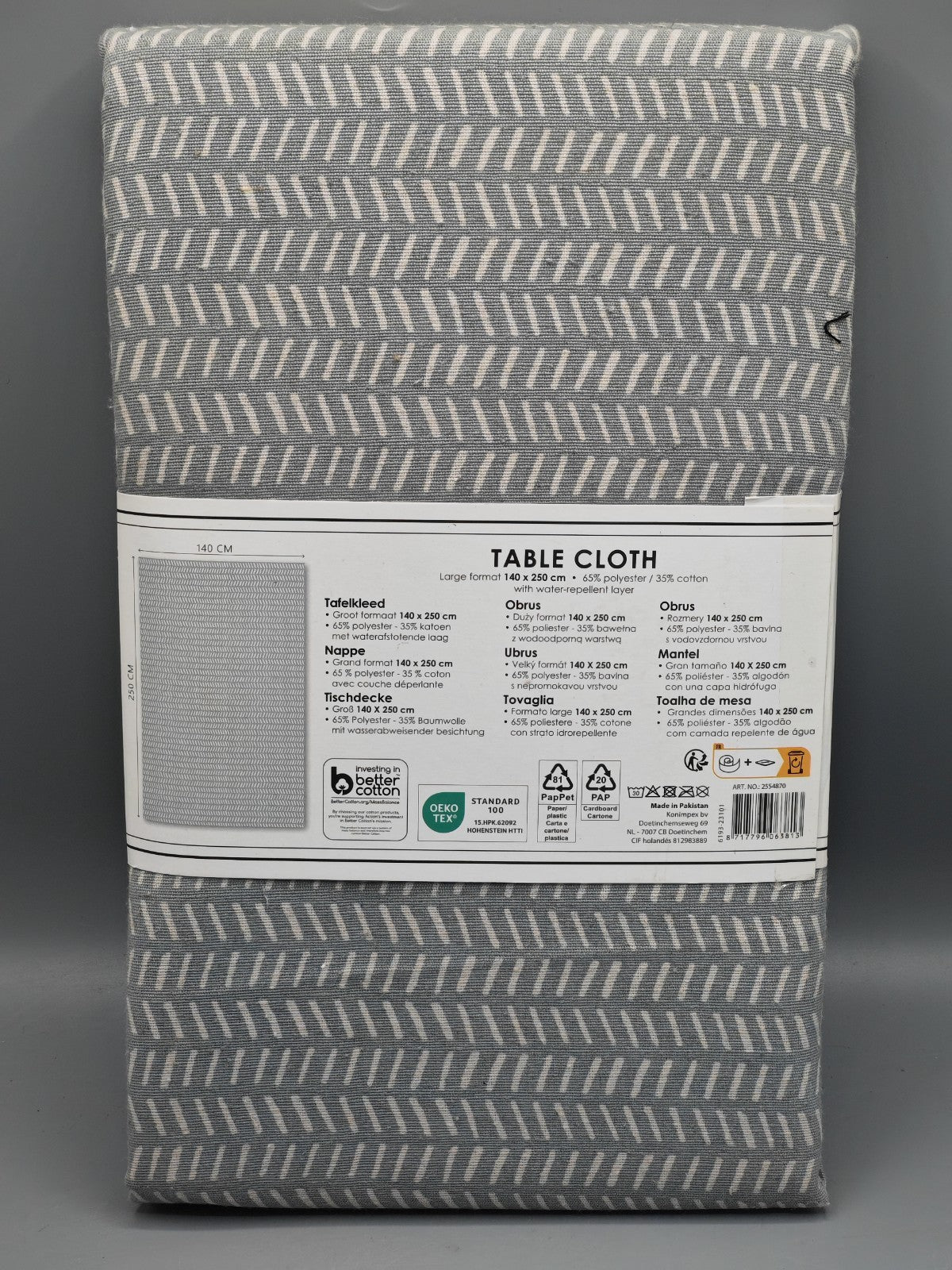 Tischdecke 140x250cm, Water Repellent, Modern