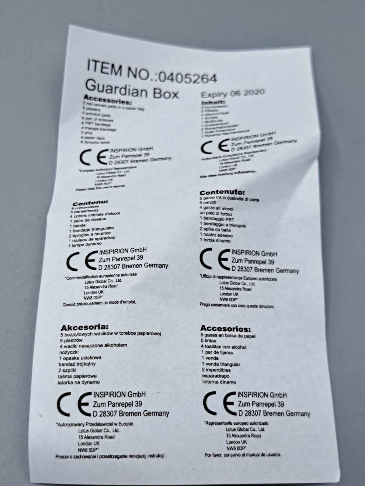 Inspiron, Erste Hilfe Box, Haushalt, Küche