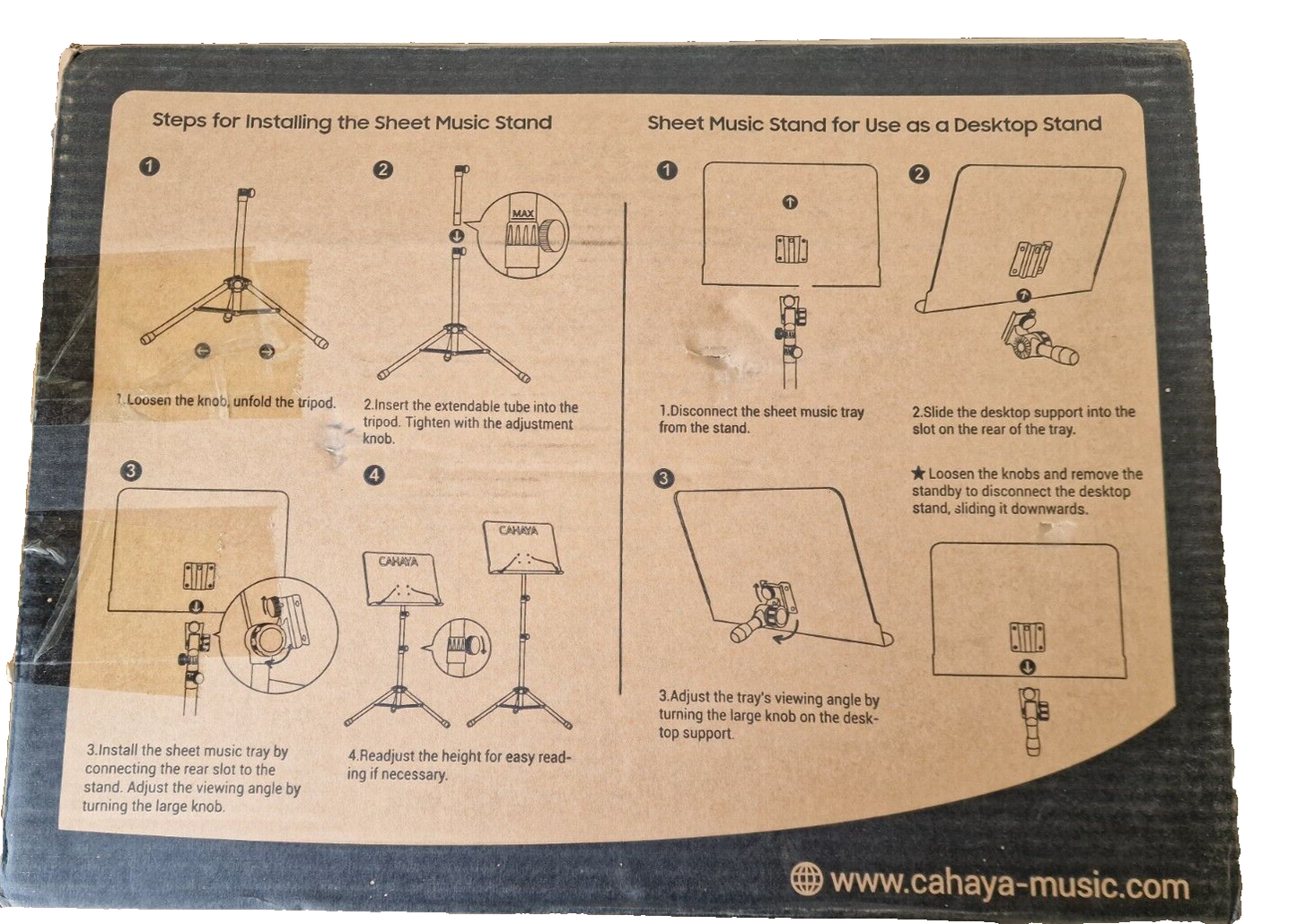 Cahaya, Sheet Music Stand Metal CY0194, Notenständer