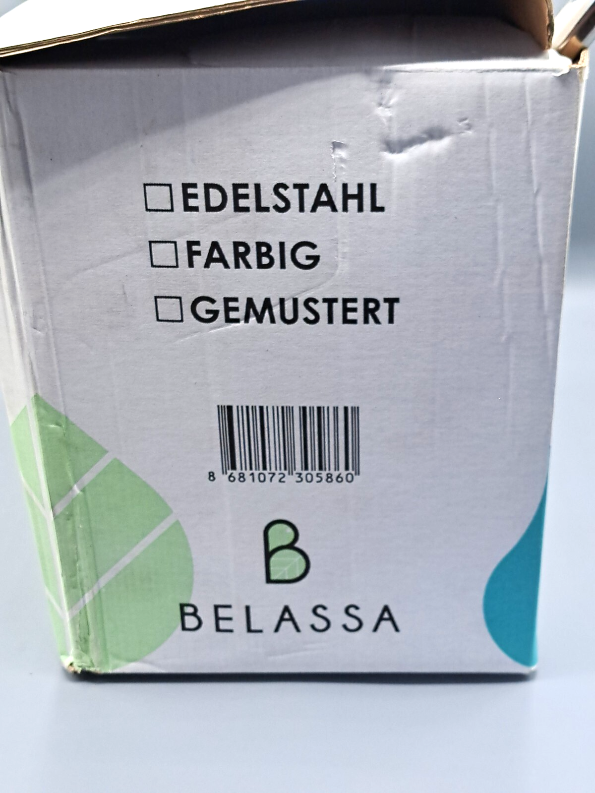 Belasa 3 Liter Abfalleimer und Toilettenbürste-Set, Silber