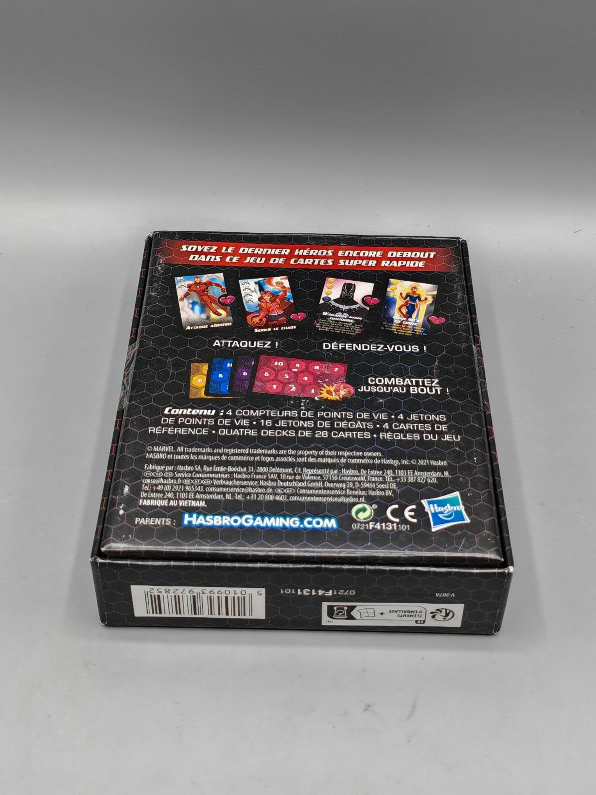 Hasbro Marvel Chaos Superhelden Kartenspiel Familienspiel ab 8 Jahren