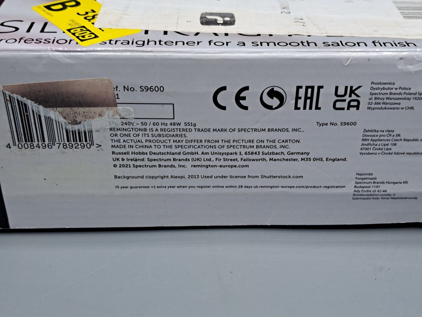 Remington Silk S9600 Glätteisen - Rot