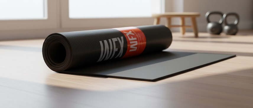 WFX Matte für Fitness und Pilates 1cm 183x61cm, Sportmatte