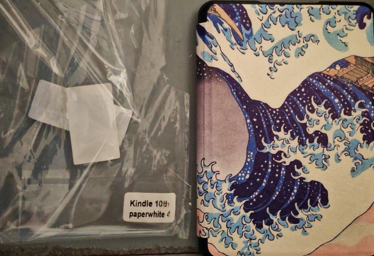 Kindle Paperwhite 4 Hülle 10. Gen 6 Zoll Große Welle Kanagawa Case Cover A9