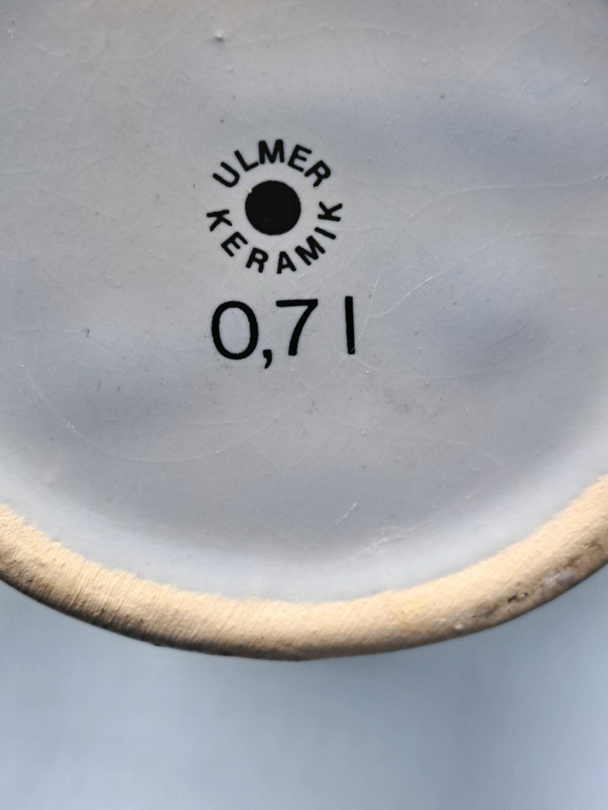 Ulmer Keramik Krug, 0,7 Liter, Sammeln, Antiquität