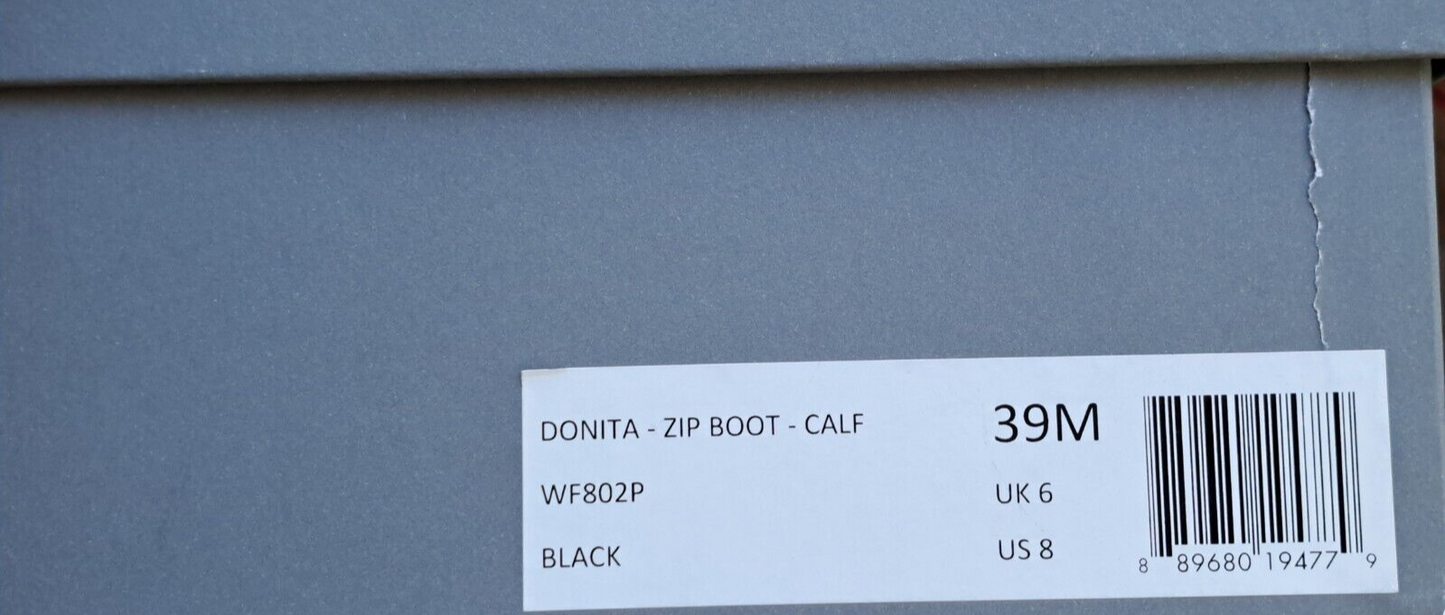 Allsaints Donita Zip Boot, Cow, Farbe Schwarz, Größe 39, Damen