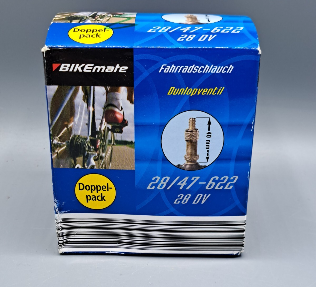 Bikemate Fahrradschlauch, Doppelpack, 28/47-622