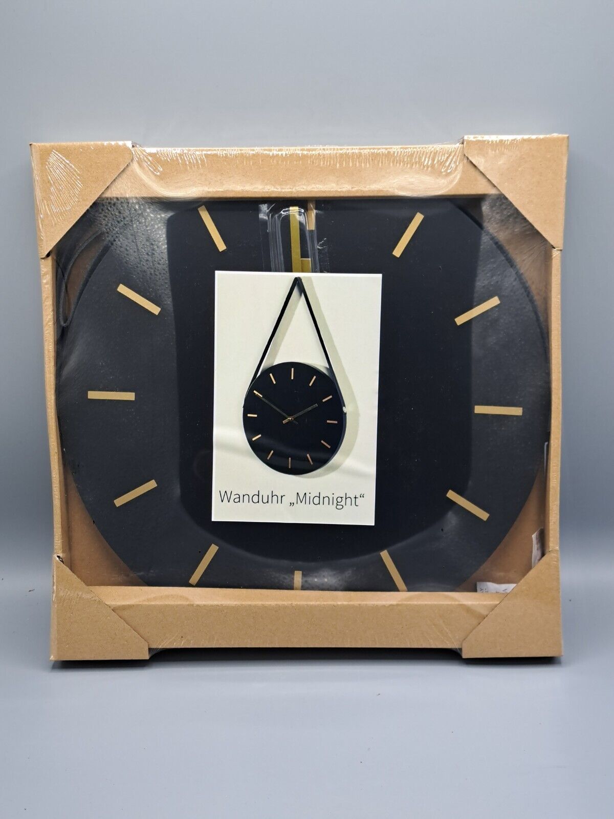 Tawo Ambiente Wanduhr mit Lederriemen
