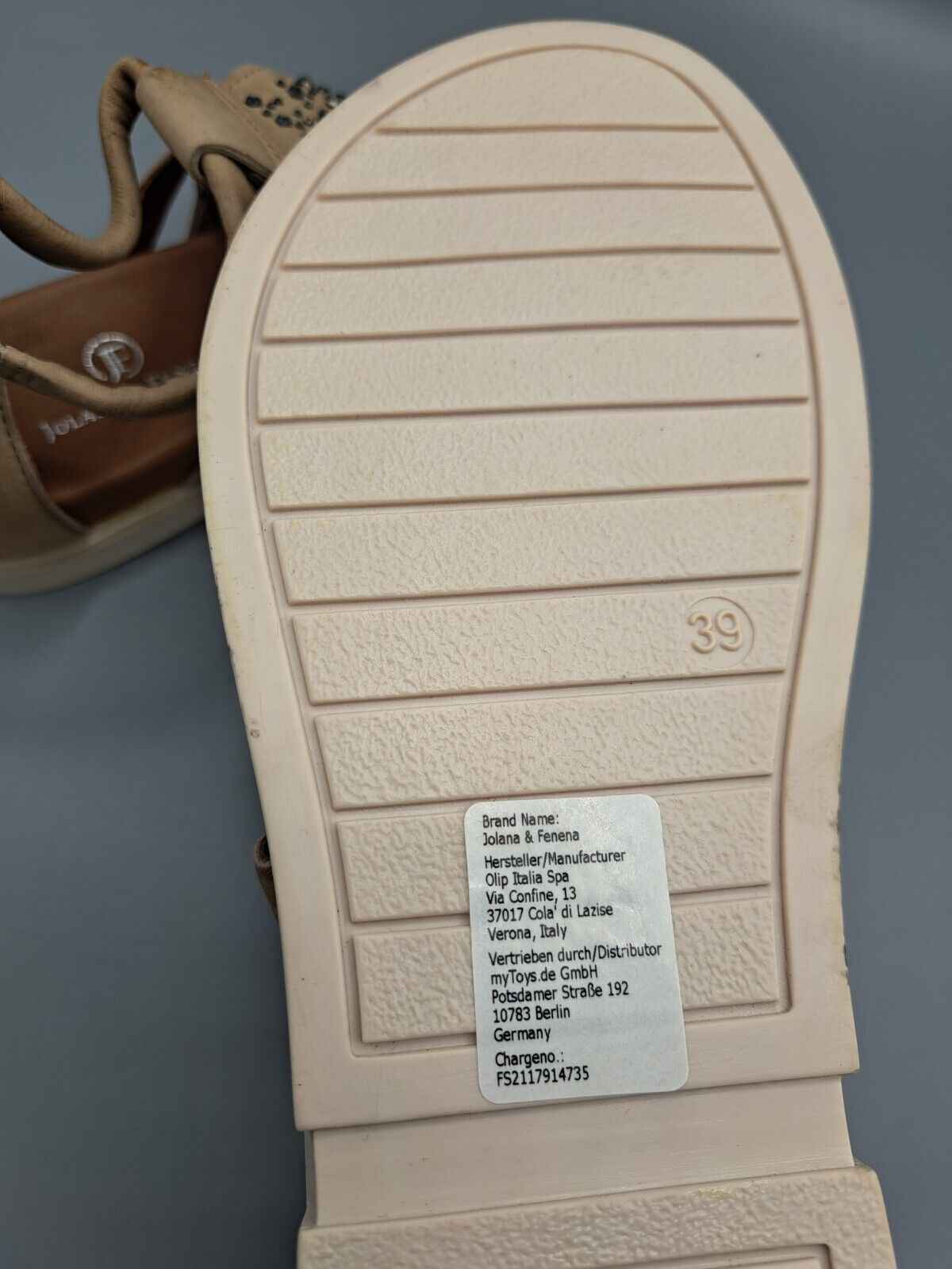 Olip Italia Spa Damenschuhe, Offen, Größe 39