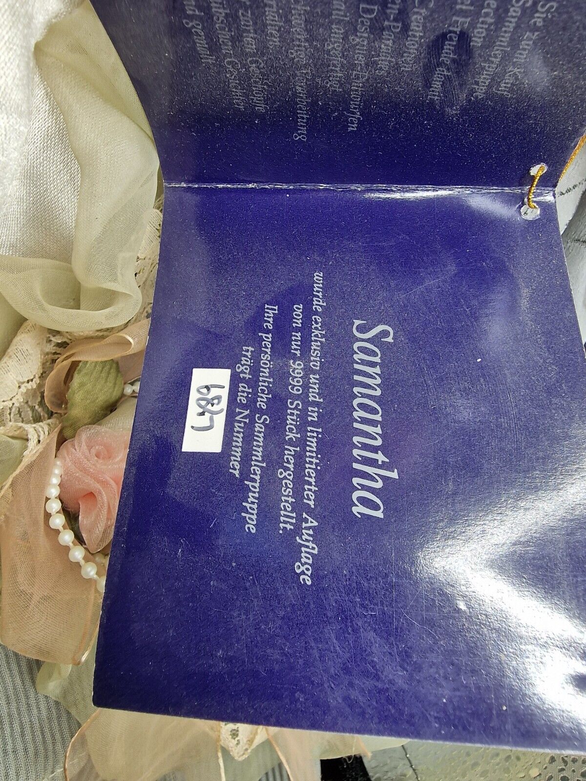 Top Home Porzellanpuppe mit Zertifikat, Sammler