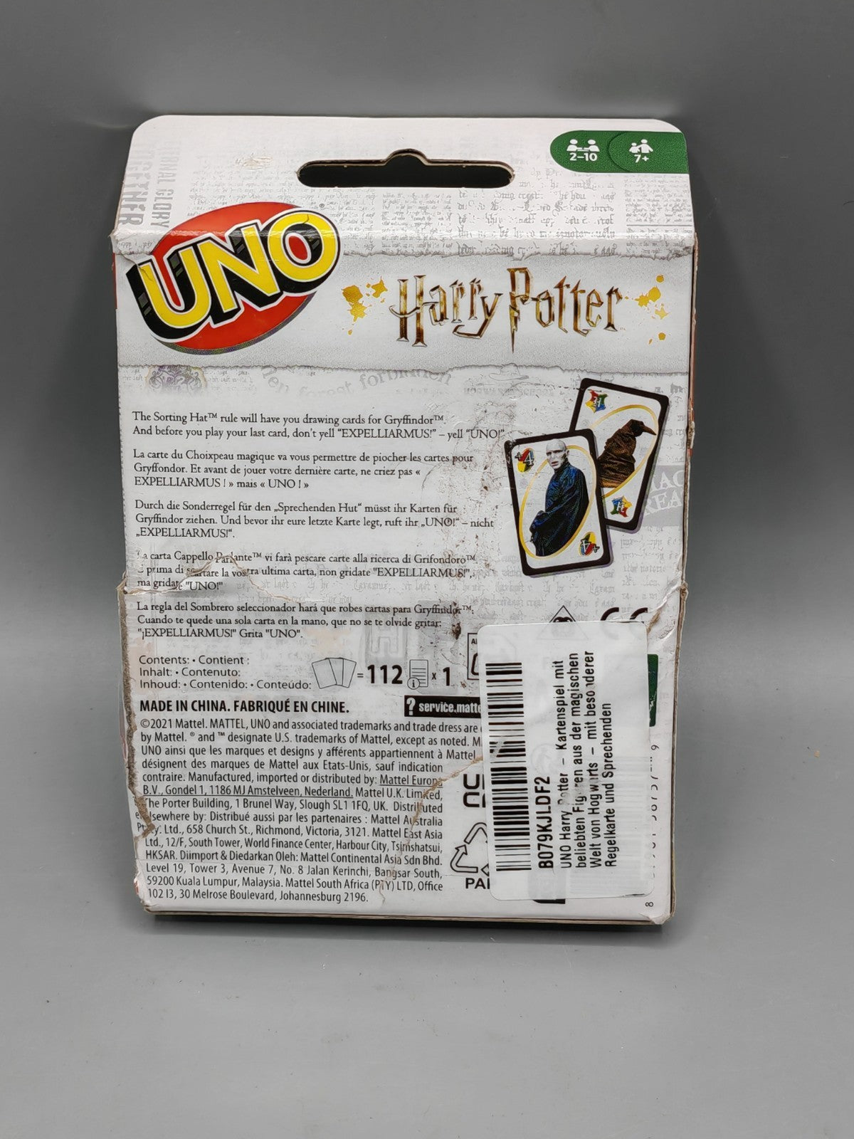 Mattel UNO Harry Potter Kartenspiel Spielkarten für Kinder & Erwachsene
