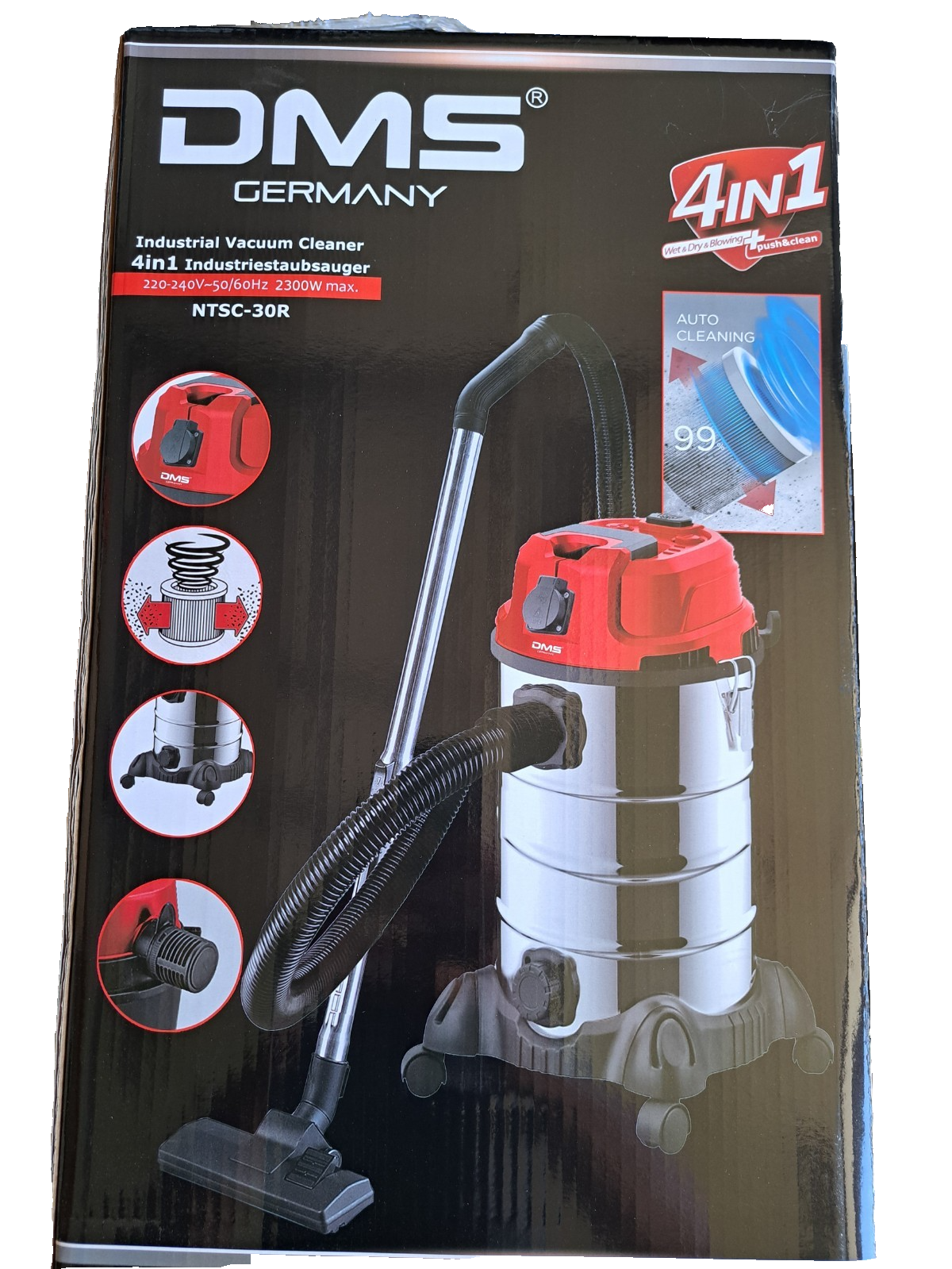 DMS 4in1 Industriestaubsauger NTSC-30R