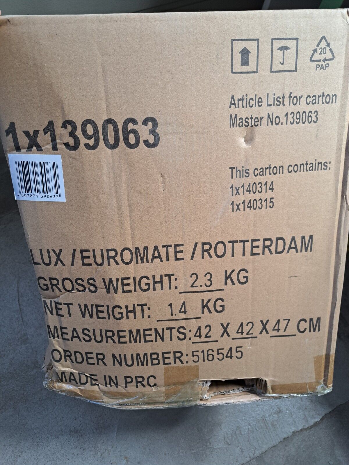 Lux Euromate Rotterdam, Aufbewahrungskorb 2er Set