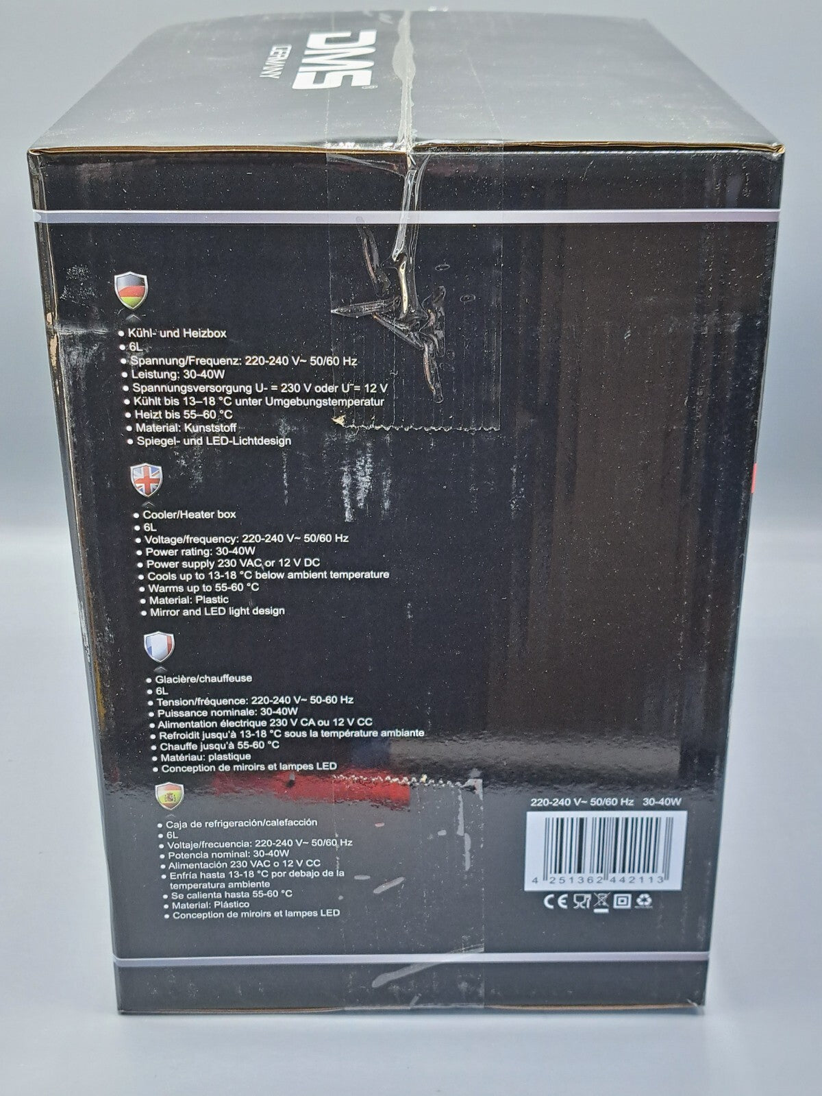 DMS Kühl-/Wärmebox, KB-06W, 6 Liter, Weiß