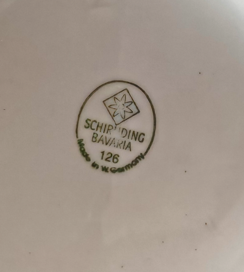 Schirnding Bavaria 126 Kaffeekanne Porzellan Weiß mit Deckel Vintage A6