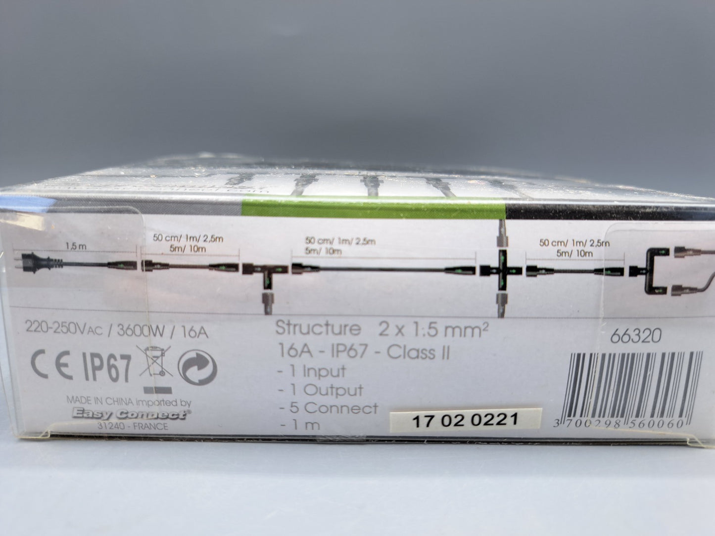 Easy Connect 220-250VAC Verbinder 66320, 1m