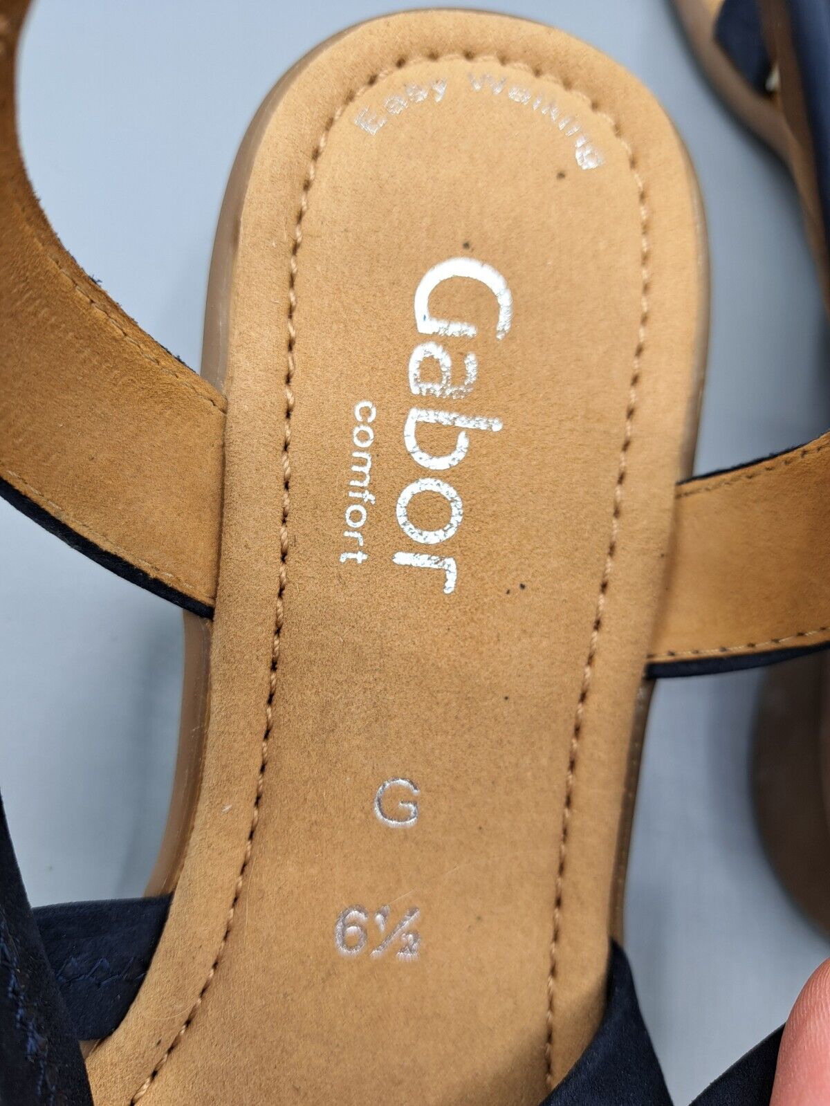 Gabor offenen Schuhe, Damen, Größe 38, Blau