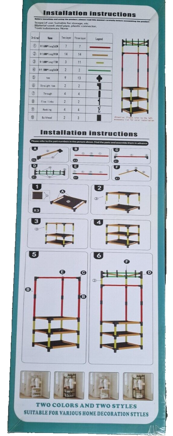 Crafty, Multifunktion Eckregal, Stecksystem, Garderobe