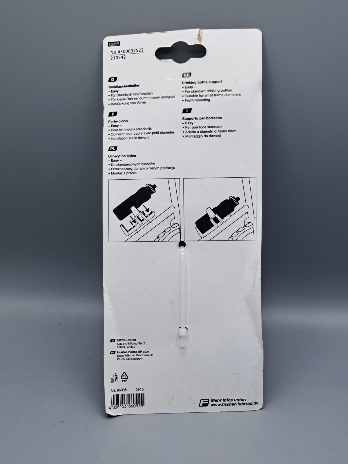 Fischer Trinkflaschenhalter Easy 86095