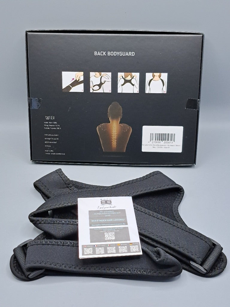 Back Bodyguard Geradehalter Schwarz Gr. M Rückenstütze Haltungstrainer