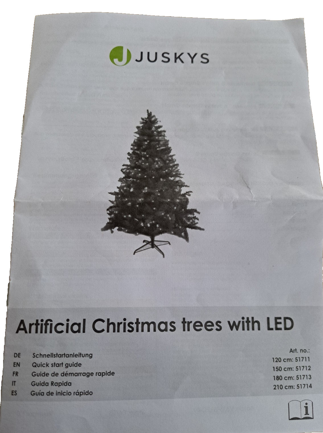 Juskys künstlicher Weihnachtsbaum 150 cm