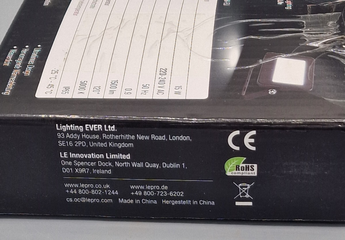 LE Lighting Ever, 15 W LED Flutlicht, 1500 lm