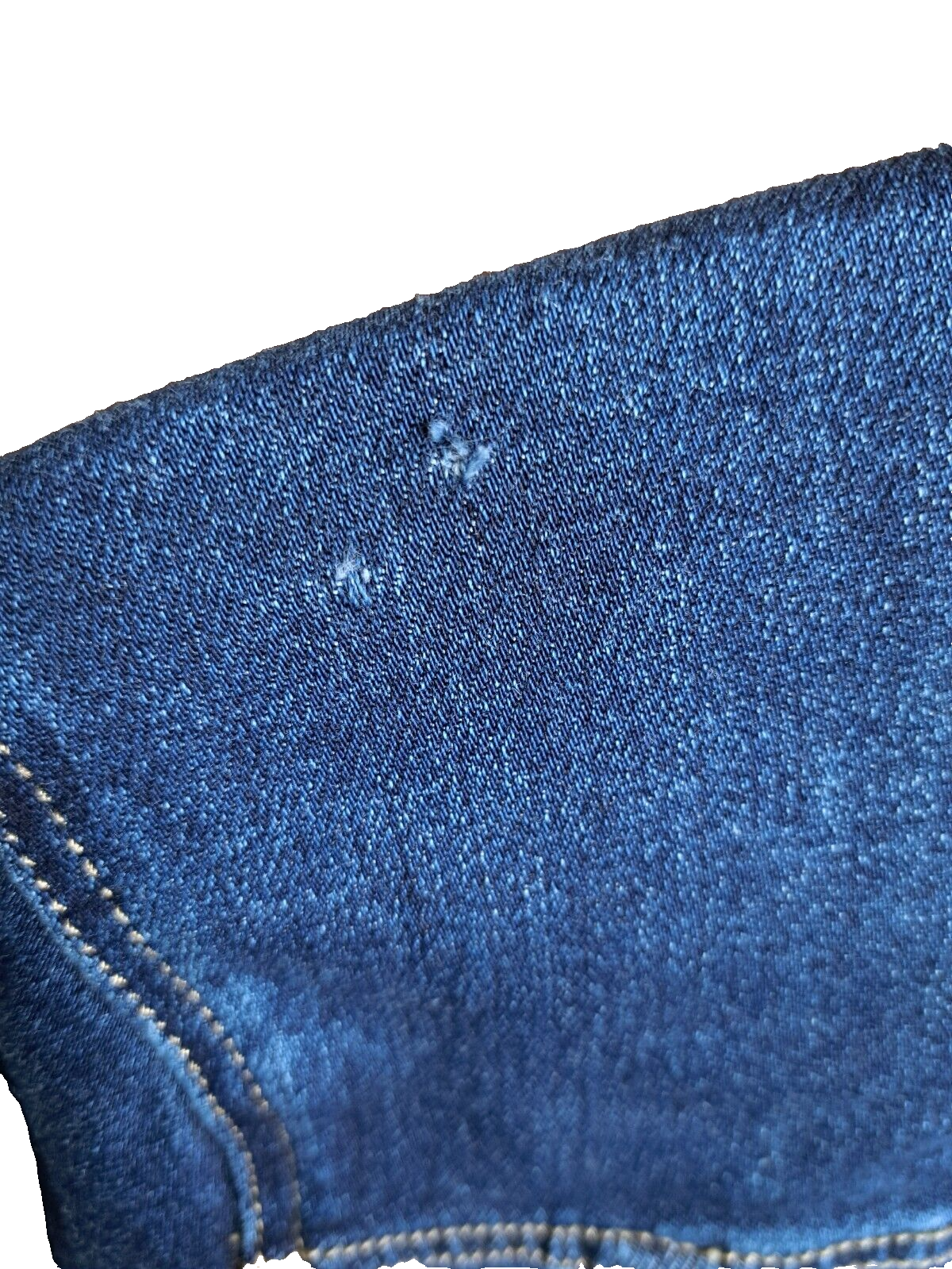 Jeansjacke elastische Ware Fellimitat-Kragen